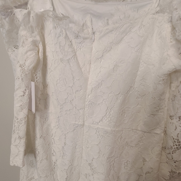 NWT Petal & Pup White Lace Long Sleeve Dress Size Small - Picture 9 of 12